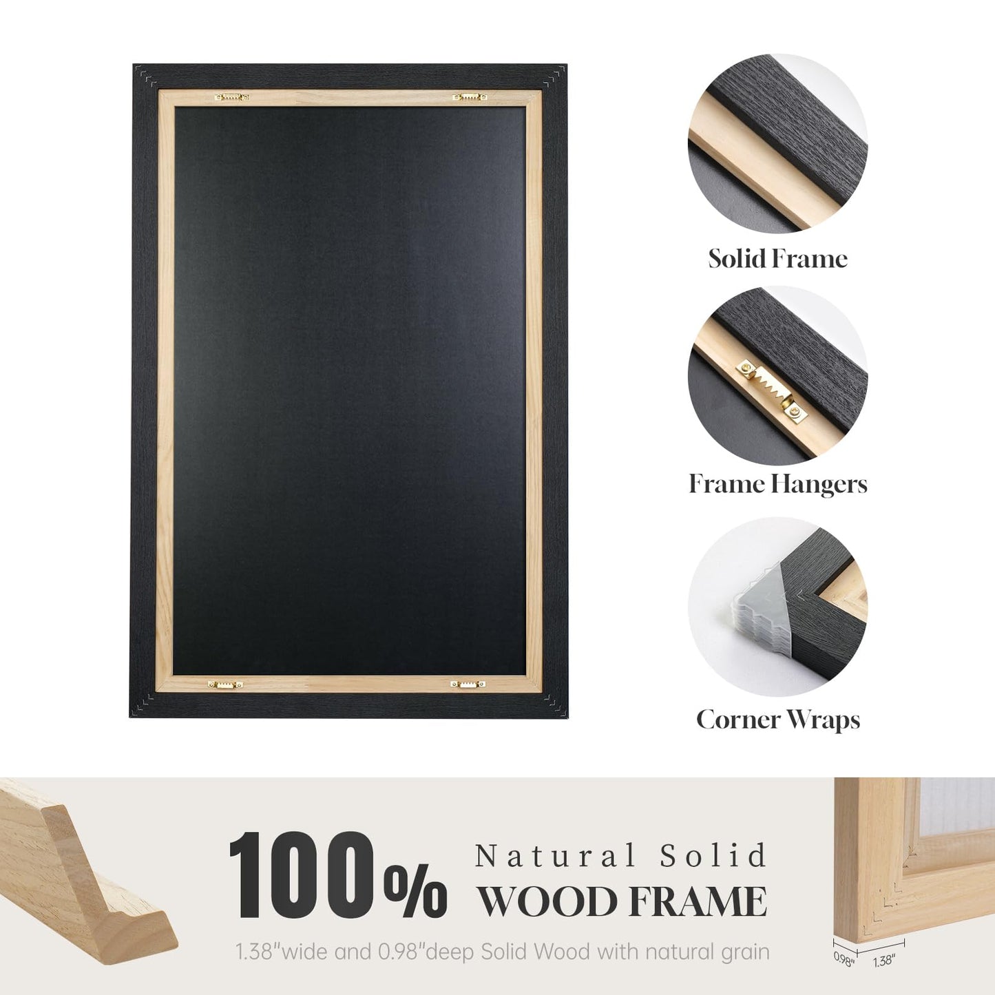 Black & Gold Abstract Art 3PC