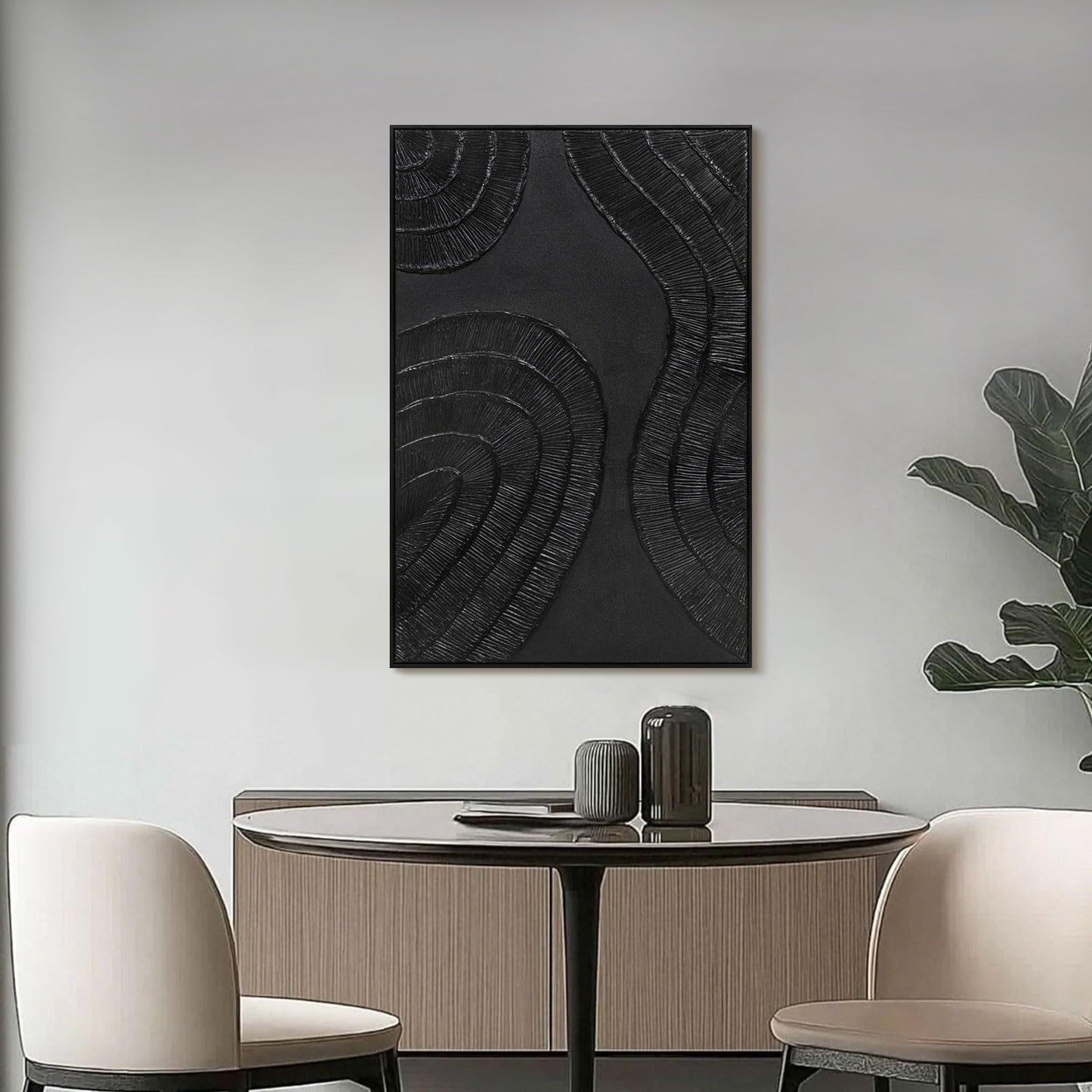 Boho Textured 3D Wall Art 3PC 24x36in