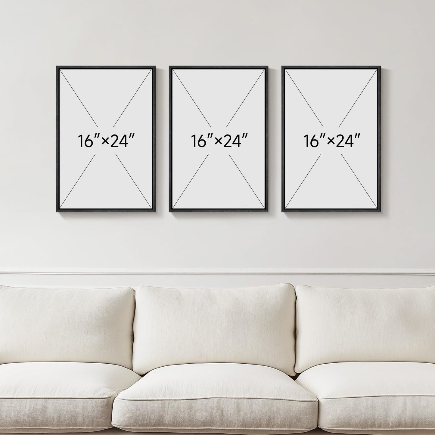Neutral Abstract Wall Art 2PC