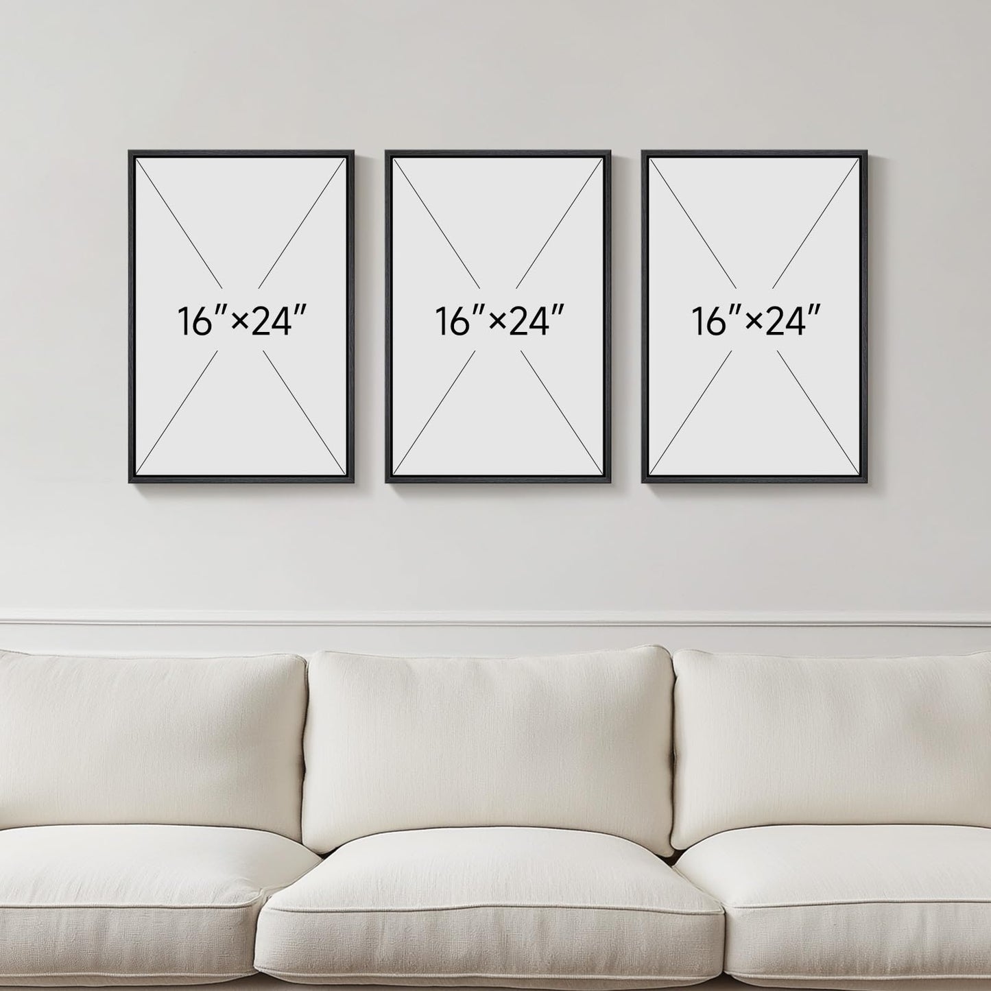 Neutral Abstract Wall Art 2PC