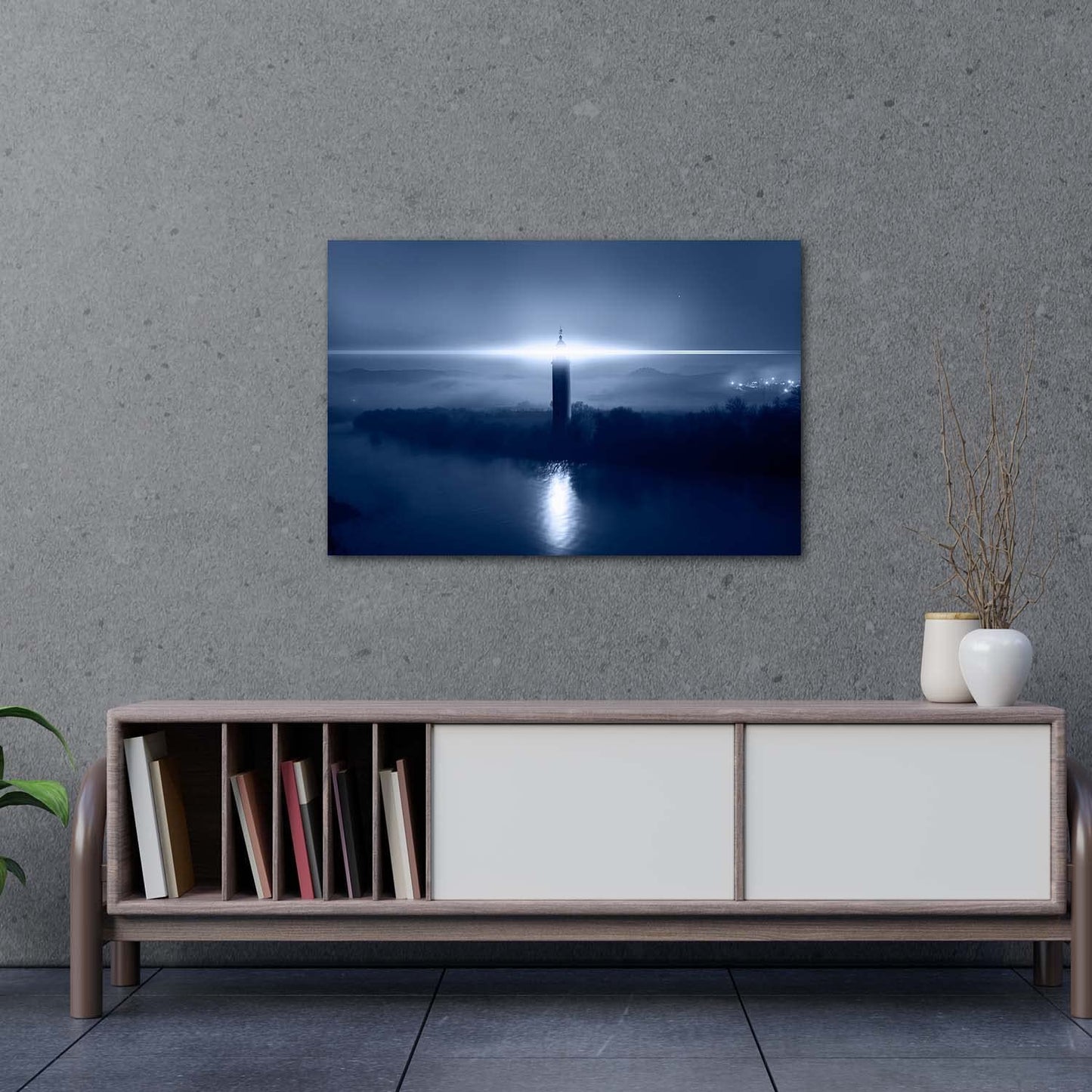 Caribbean Beach Glass Wall Art 24x36in