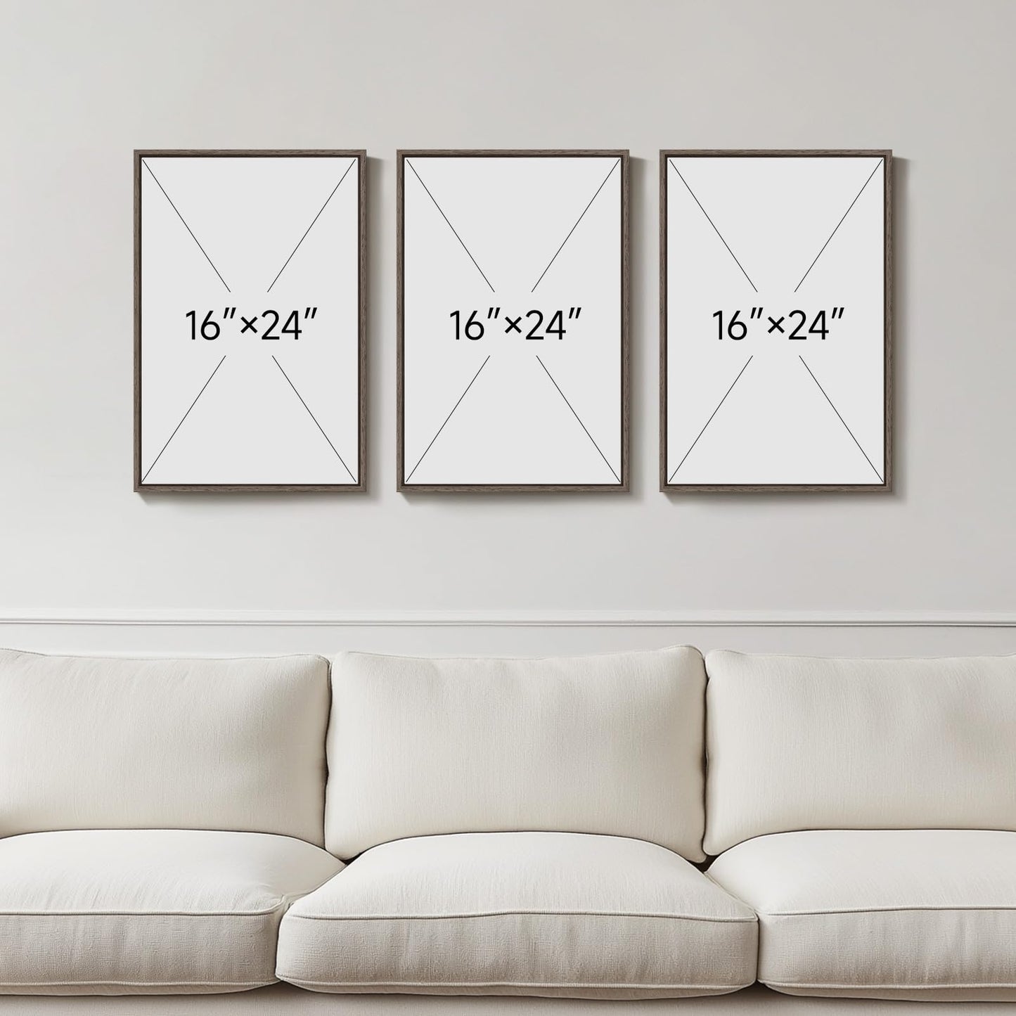 Neutral Abstract Wall Art 2PC
