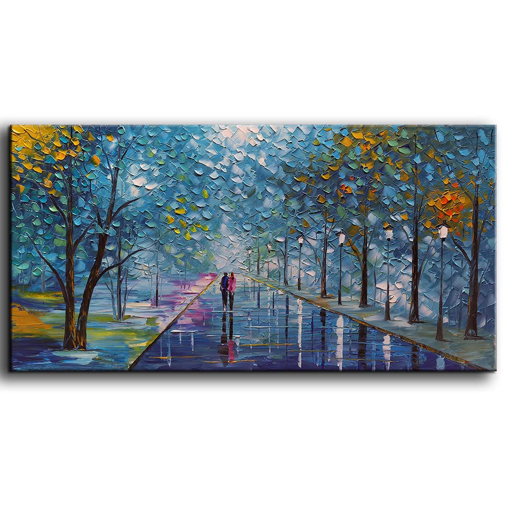Abstract Tree Landscape Oil Painting 24x36in