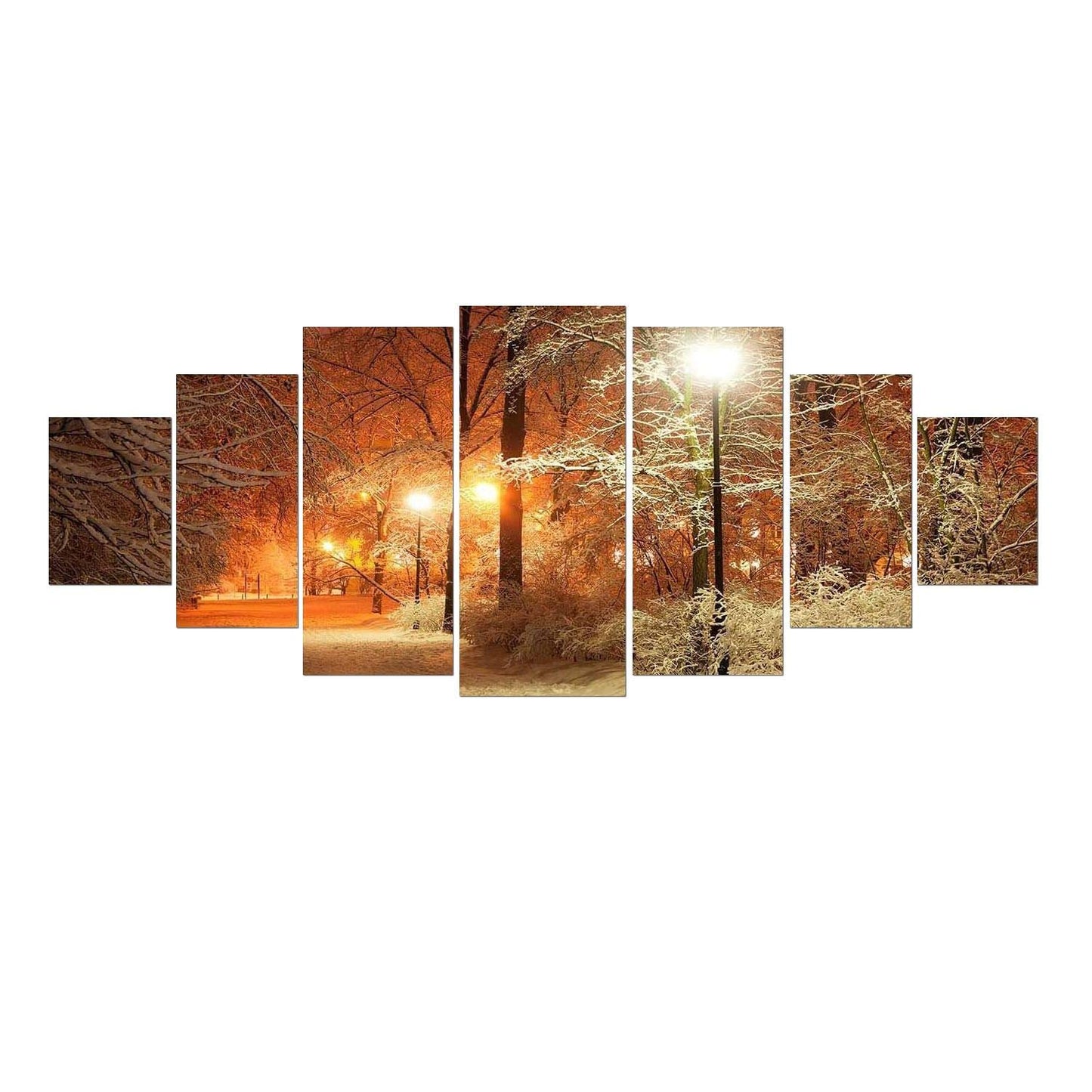 Blue Mountain Lake Wall Art – 7 Panels