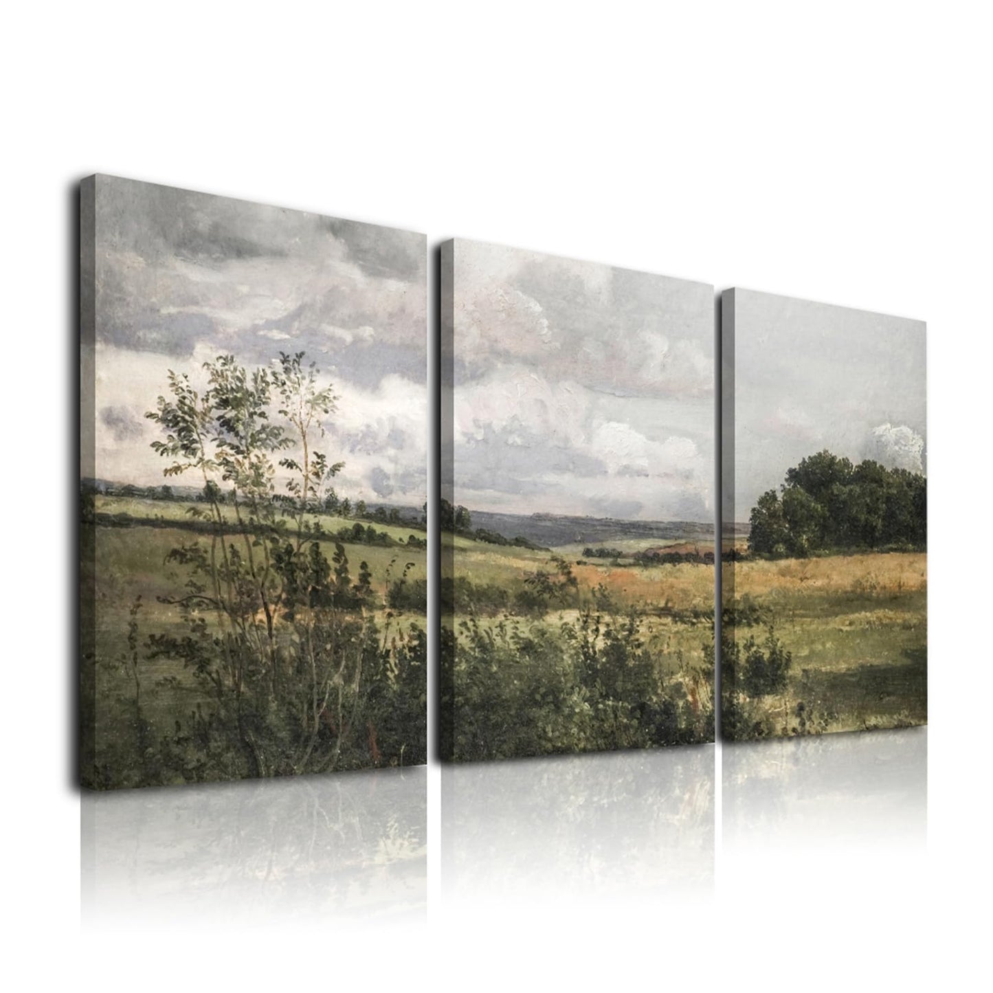 Sage Green Wall Art Set of 3 – 12x16in