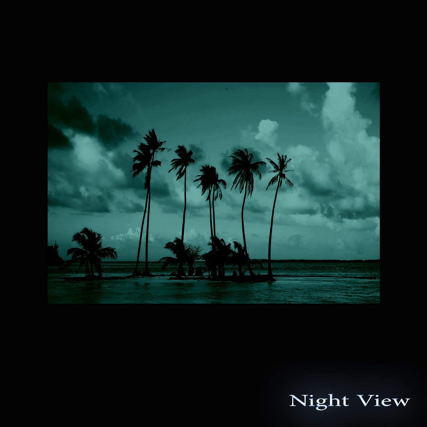 Caribbean Beach Glass Wall Art 24x36in