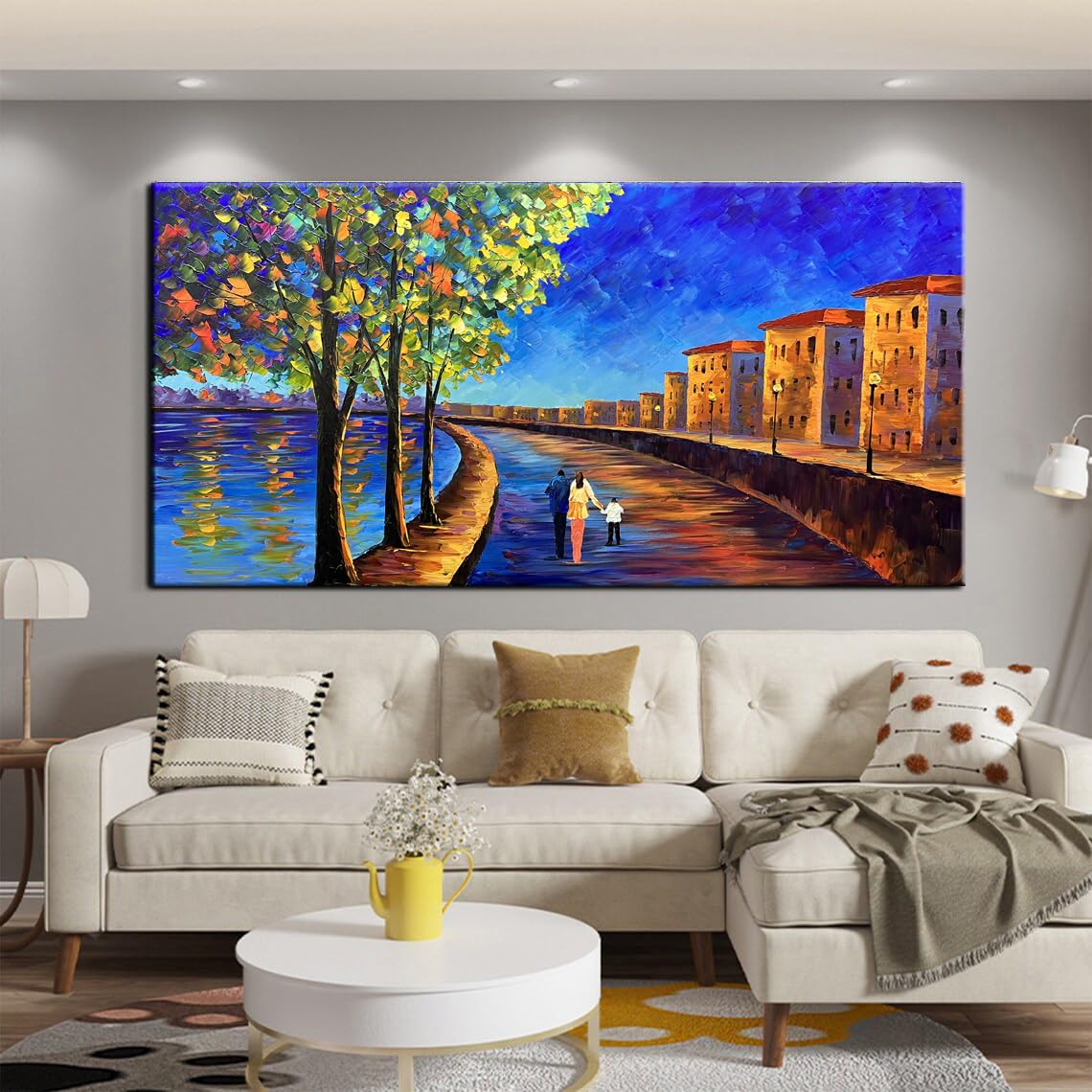 Abstract Tree Landscape Oil Painting 24x36in