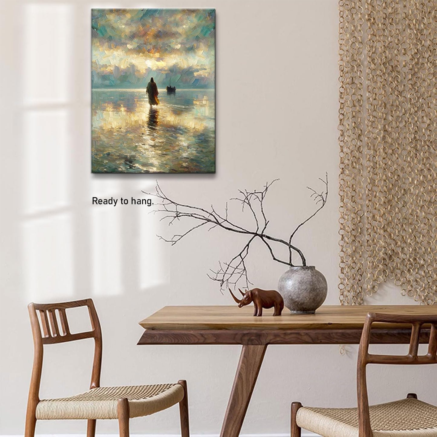 Jesus Walking on Water Wall Art 12x16in