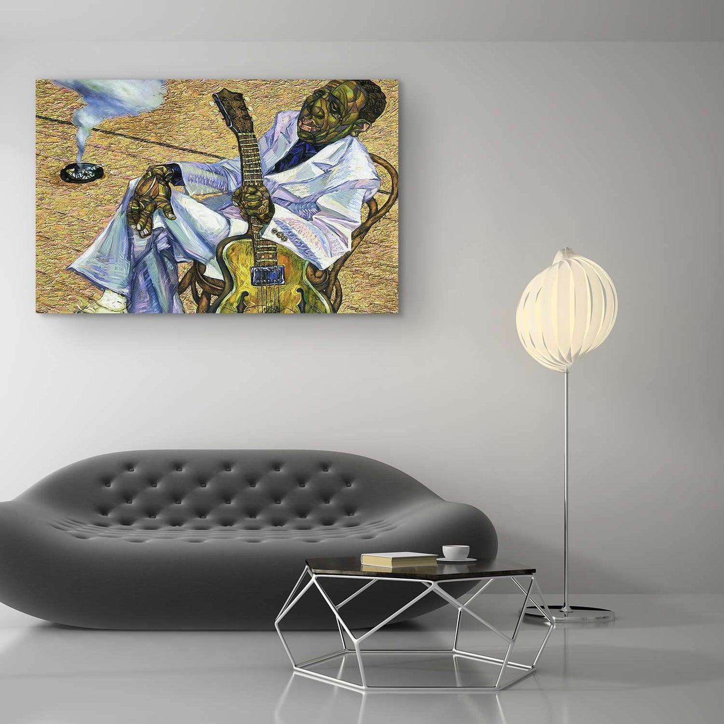 Orange Jazz Canvas Wall Art – 32x48in