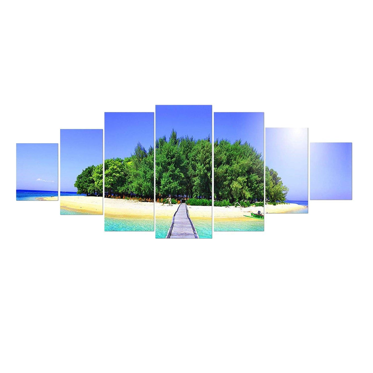 Blue Mountain Lake Wall Art – 7 Panels