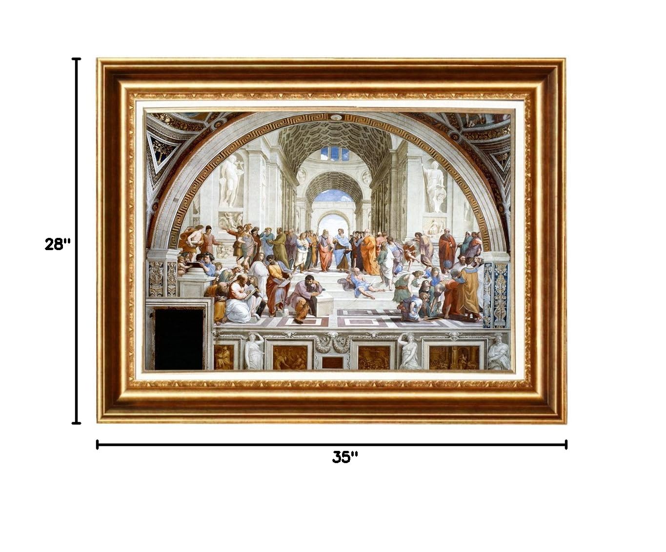 The School of Athens Canvas Art 28x35in