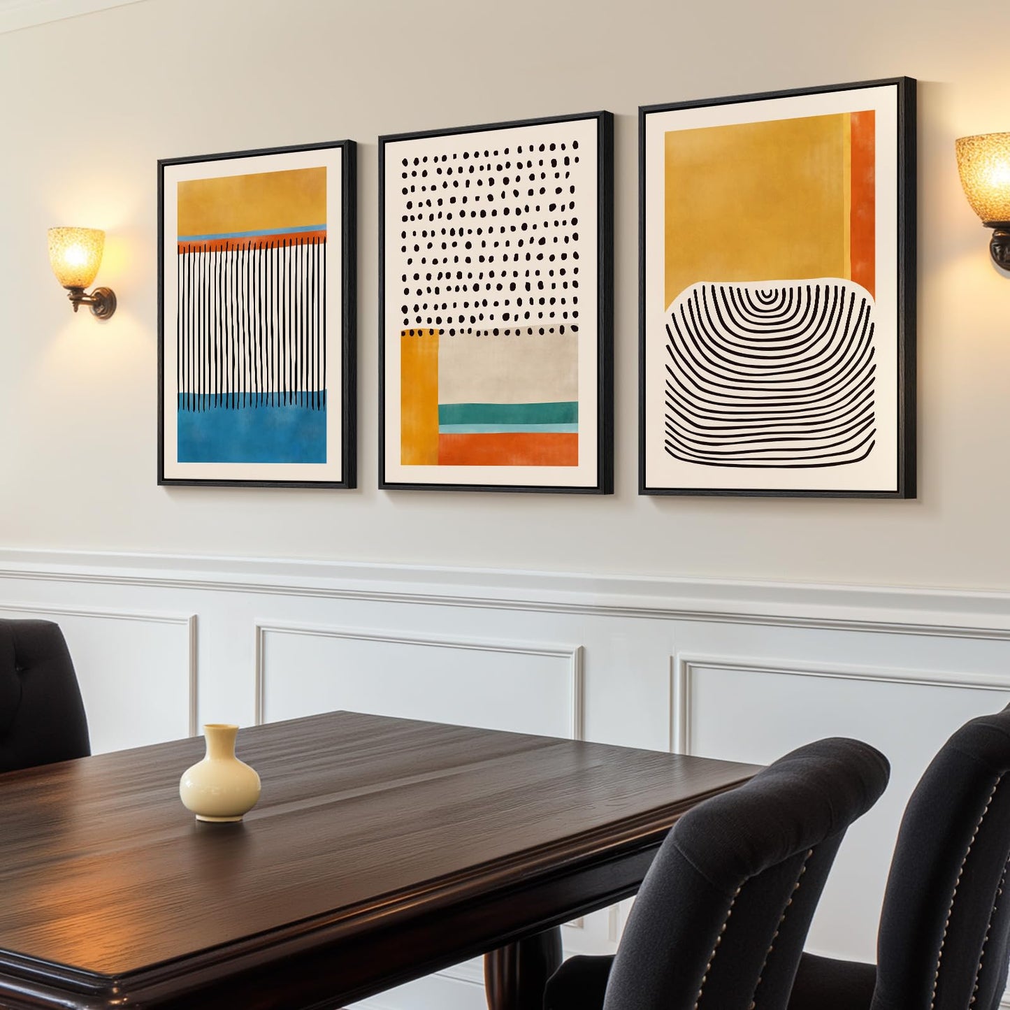 Neutral Abstract Wall Art 2PC