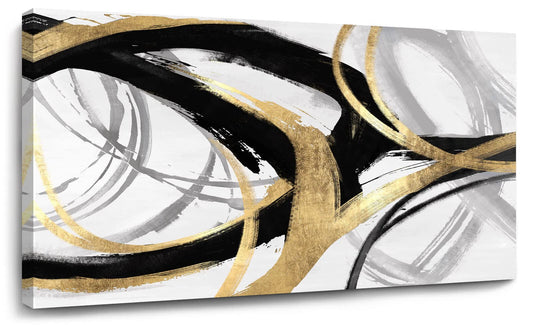 Large Abstract Wall Art – 3 Pieces, 24x36in