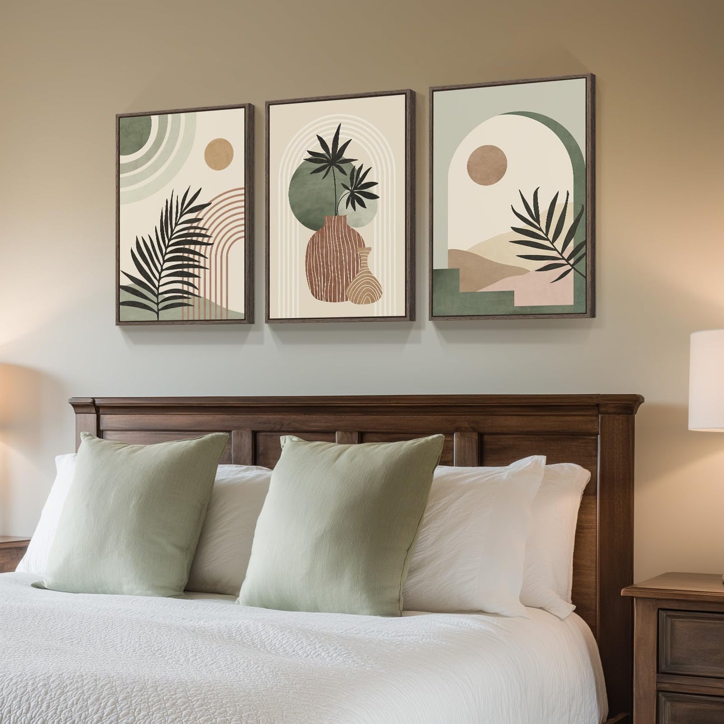 Neutral Abstract Wall Art 2PC