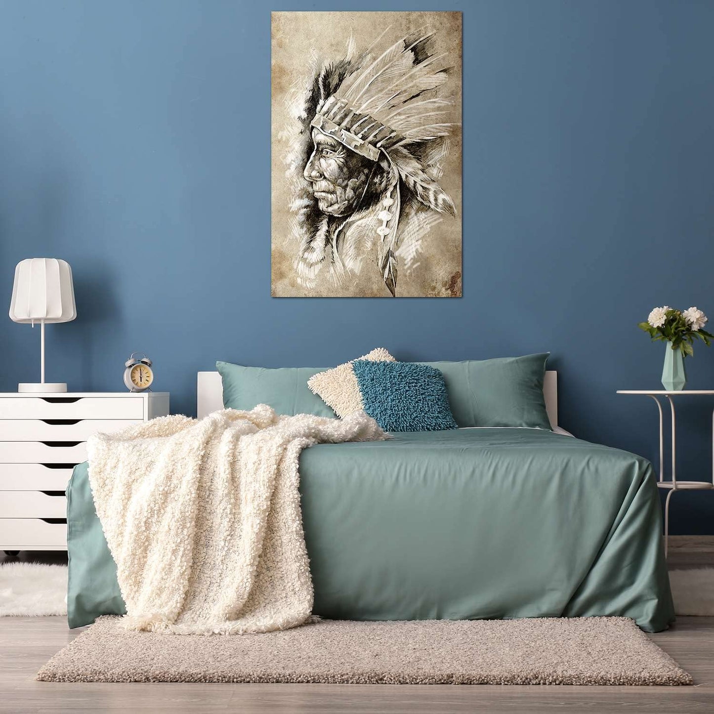 African Tribe Wall Art – 32x48in