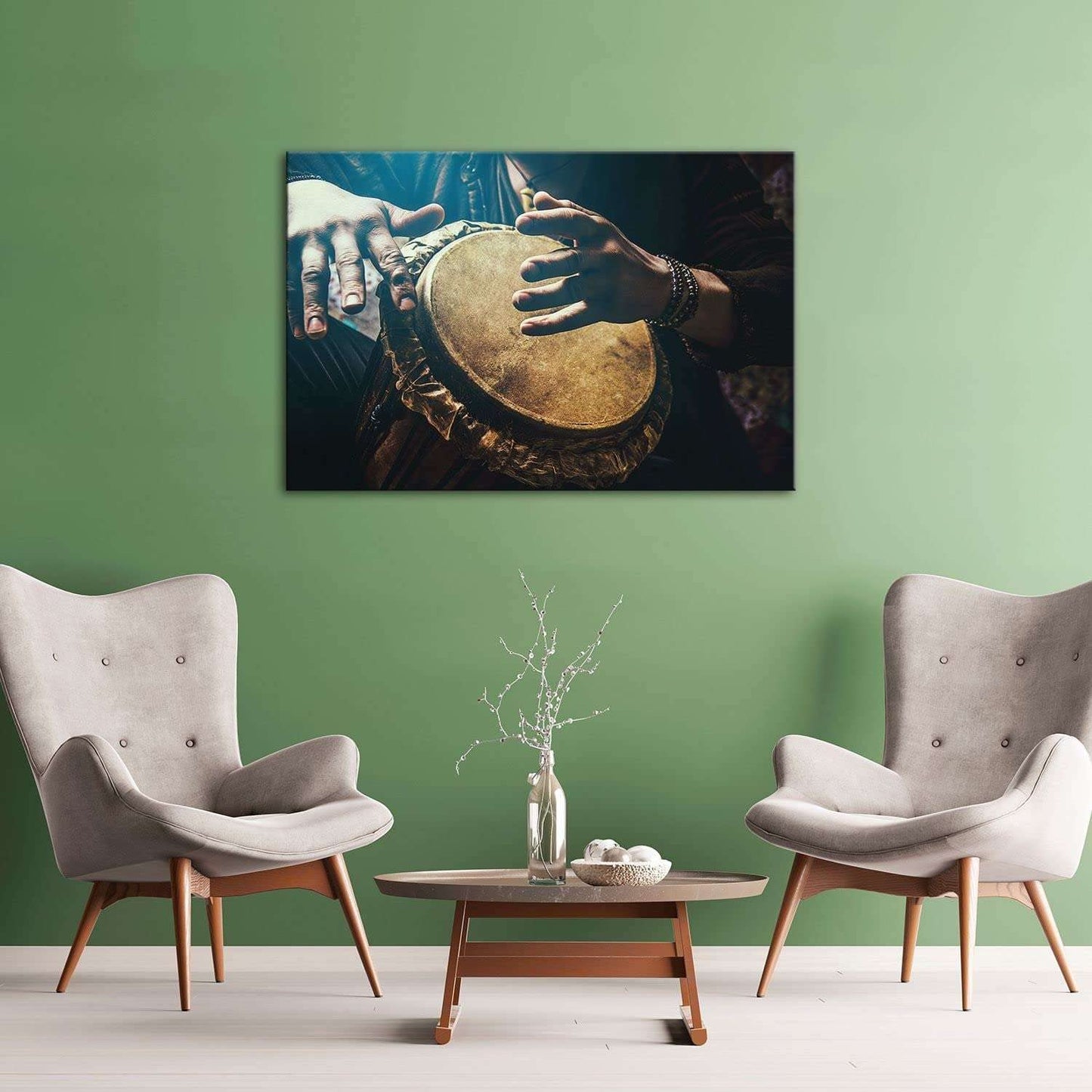 Orange Jazz Canvas Wall Art – 32x48in