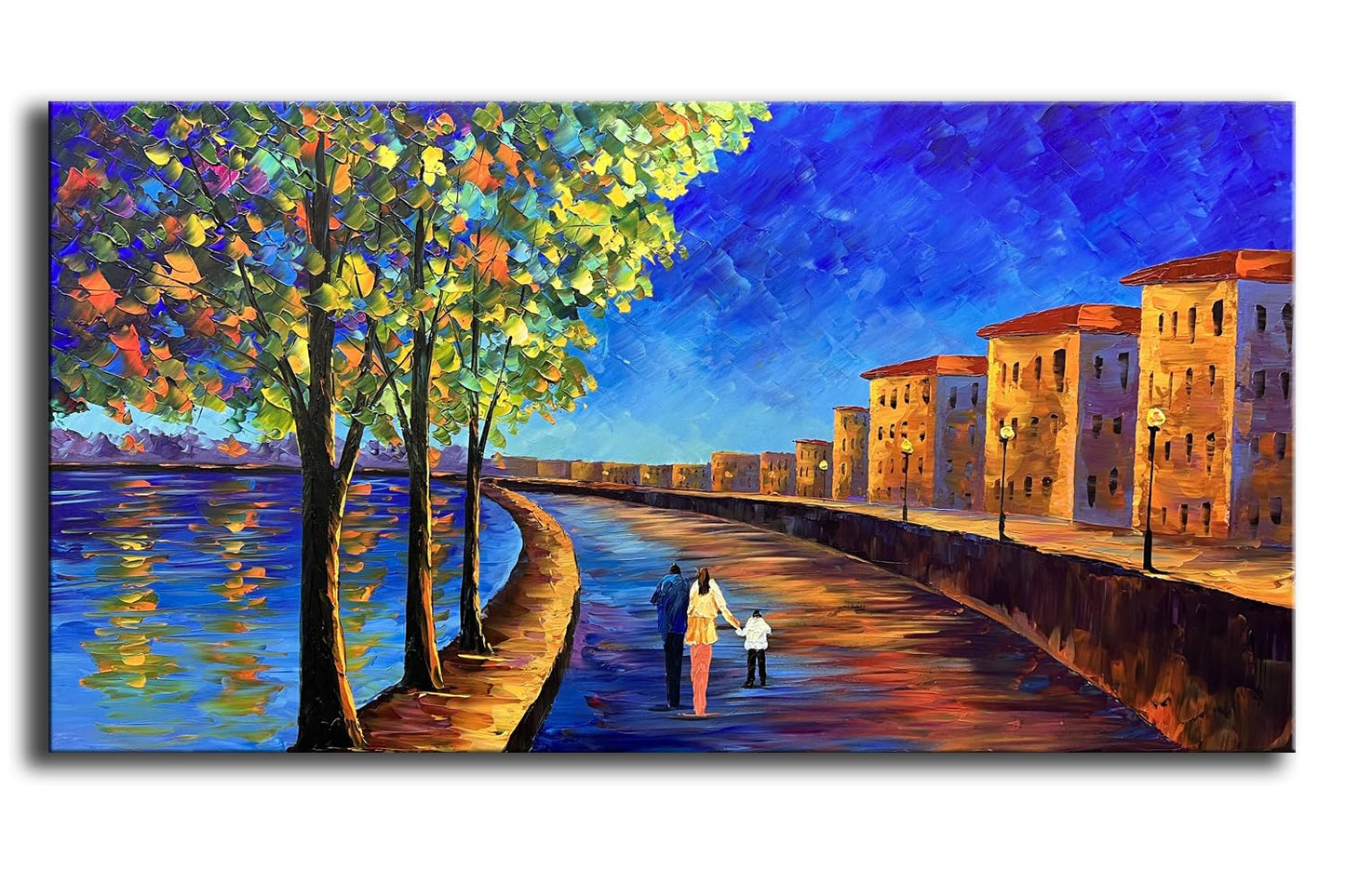 Abstract Tree Landscape Oil Painting 24x36in