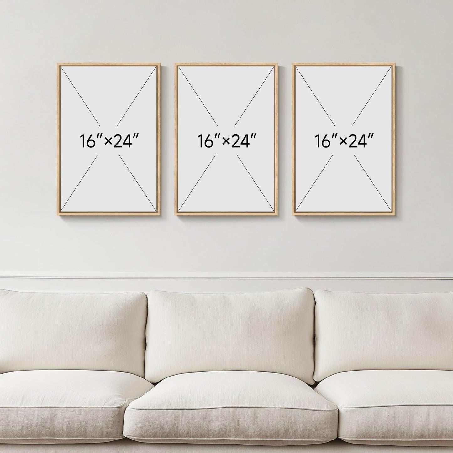 Neutral Abstract Wall Art 2PC