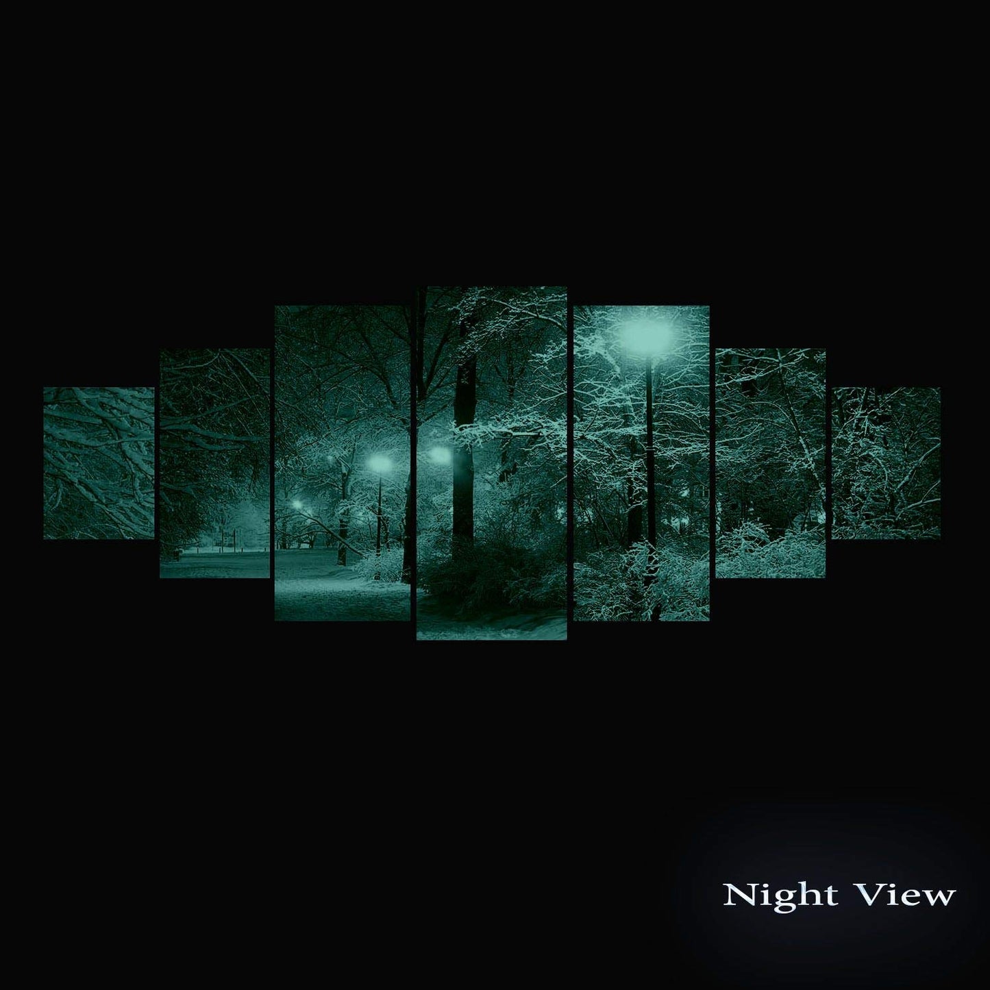 Blue Mountain Lake Wall Art – 7 Panels