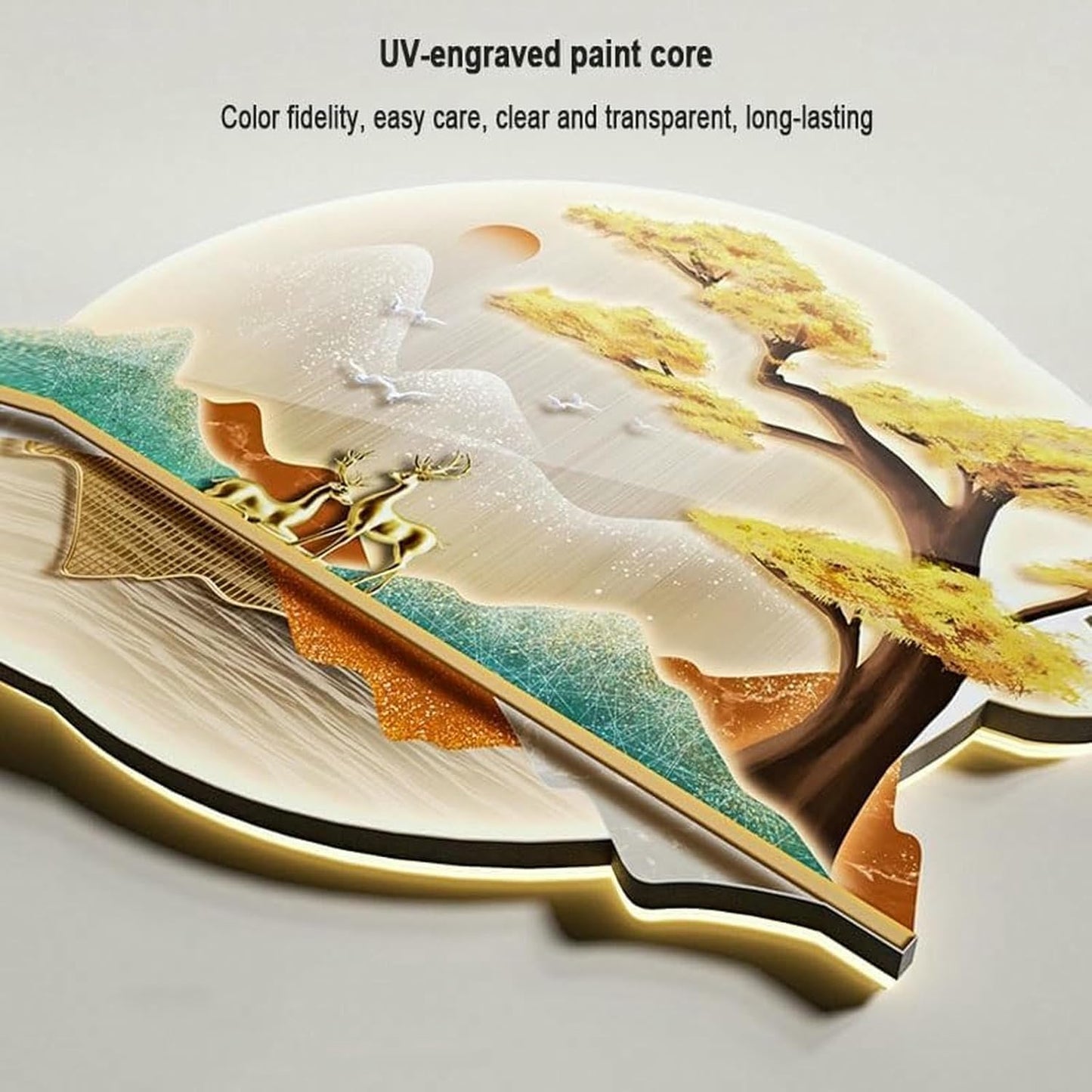 3D LED Wall Clock Art