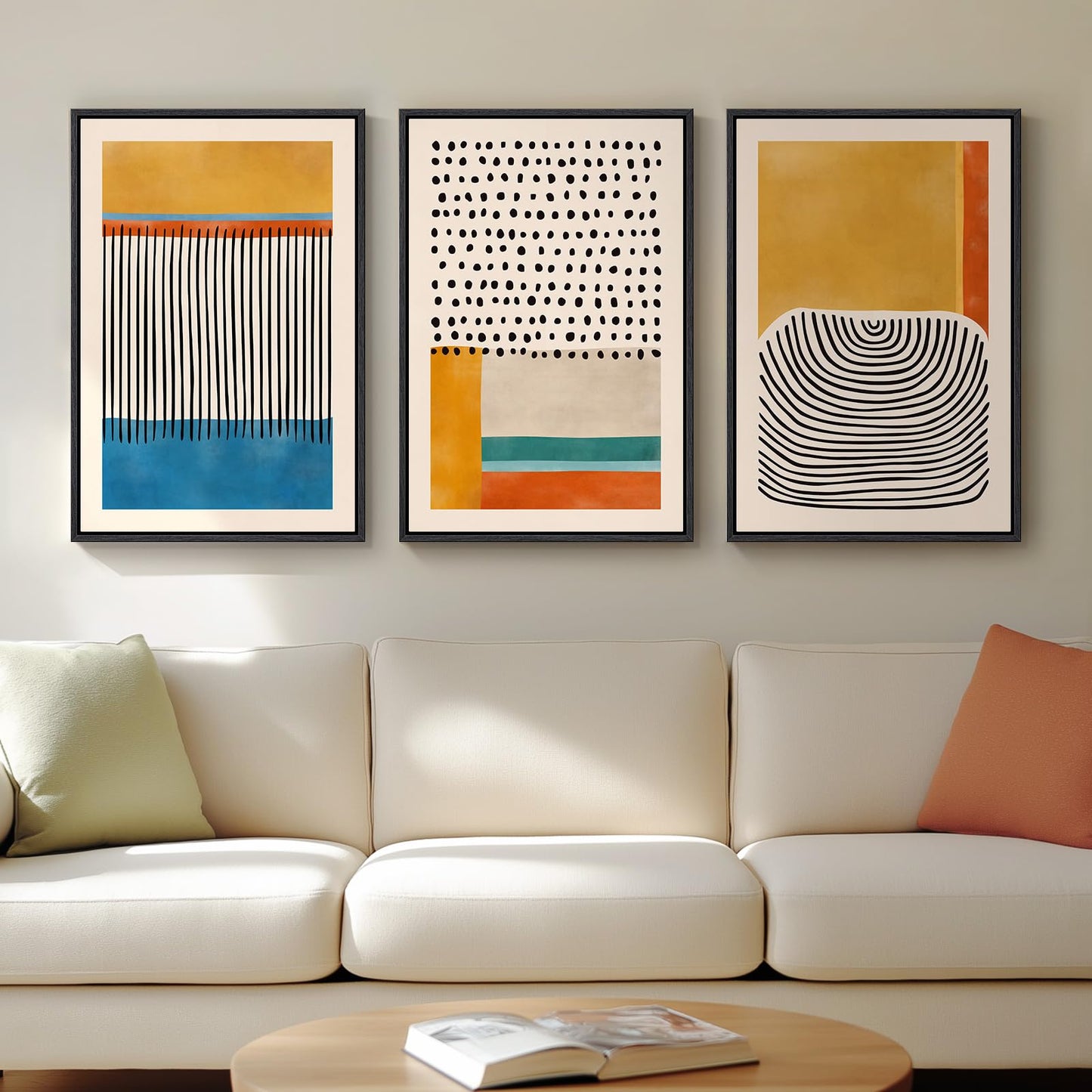 Neutral Abstract Wall Art 2PC