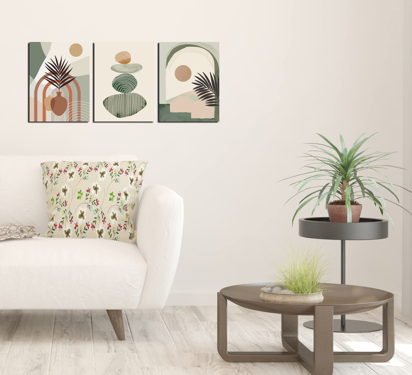 Boho Minimalist Wall Art 3PC 24x36in