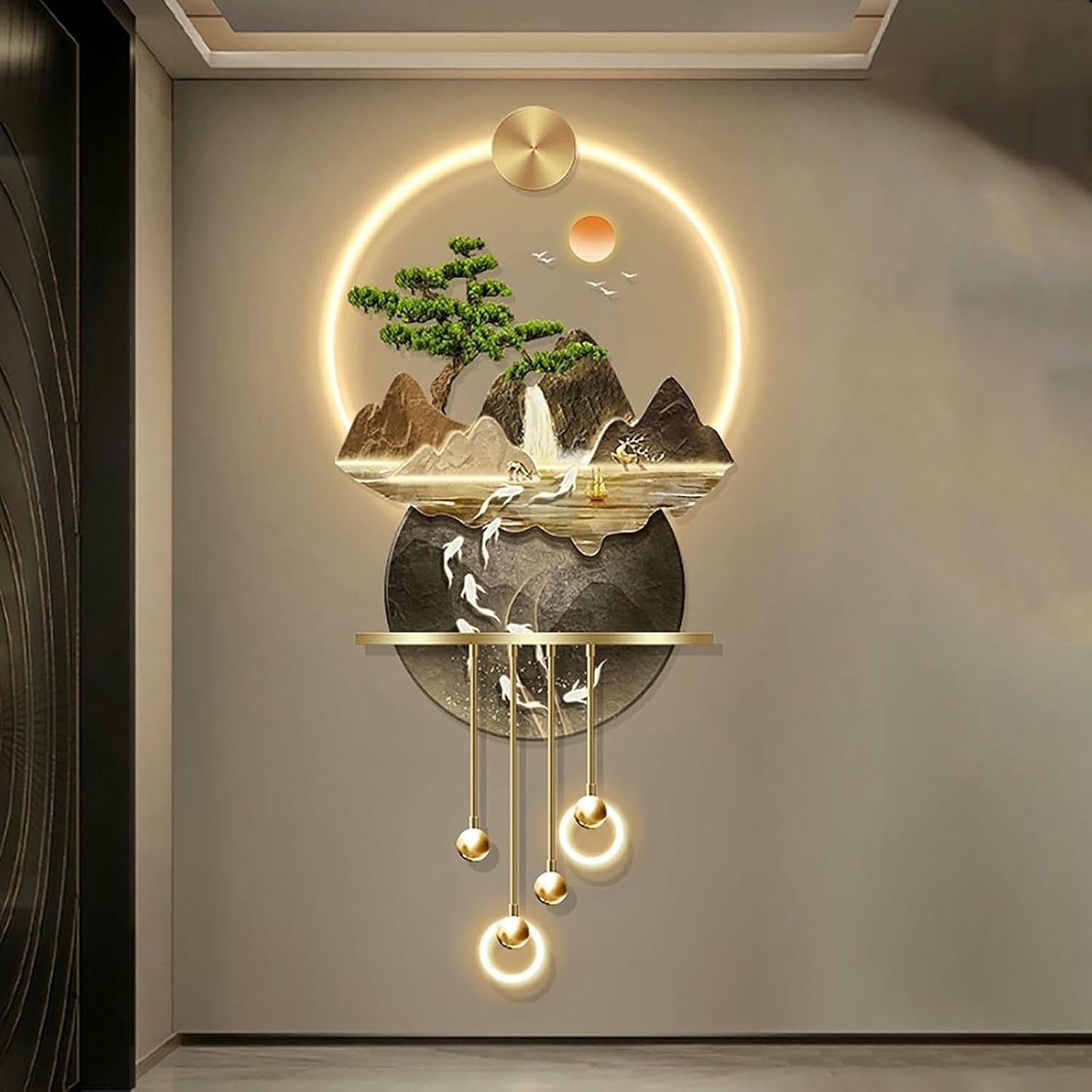 3D LED Landscape Wall Sculpture
