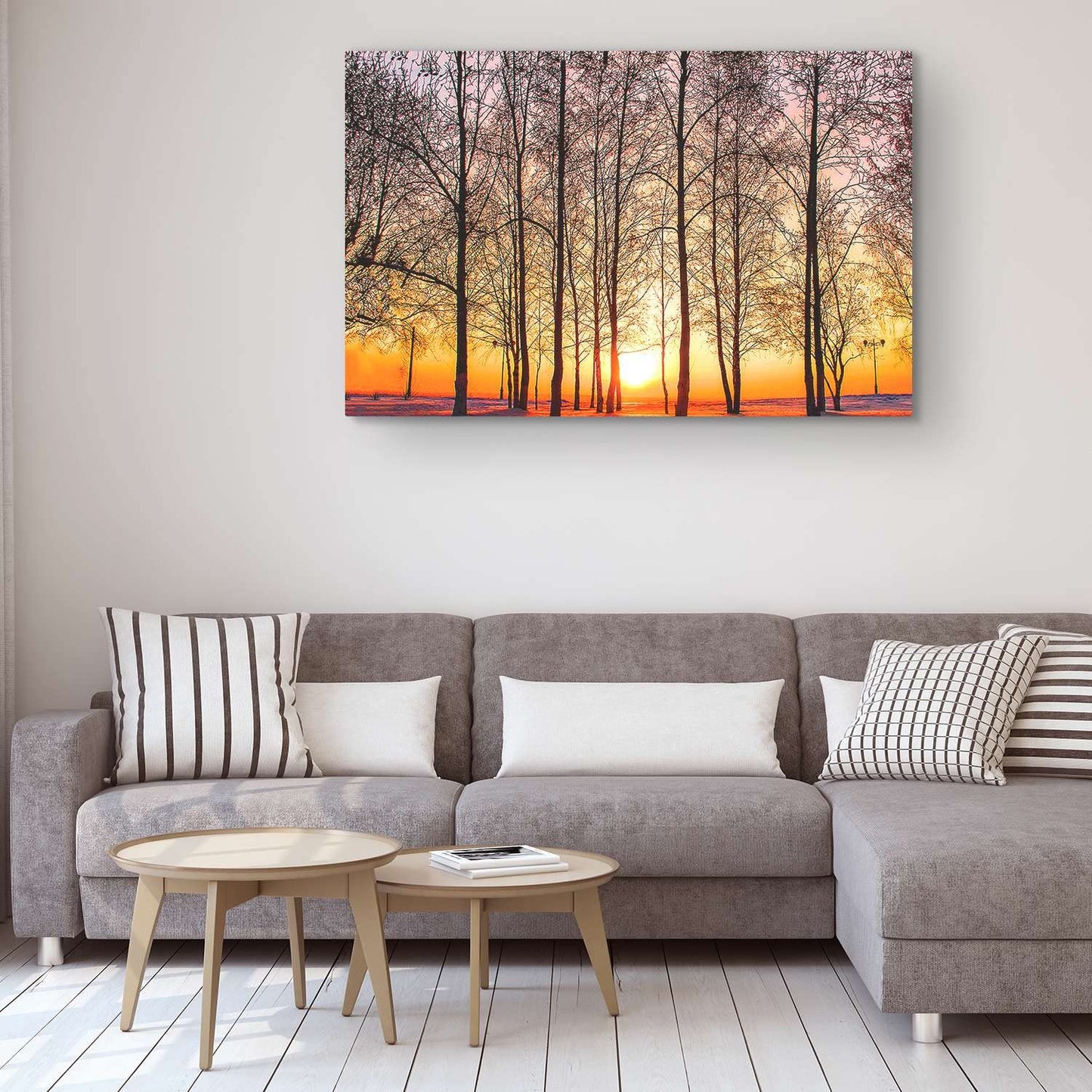 Winter Lake Canvas Art