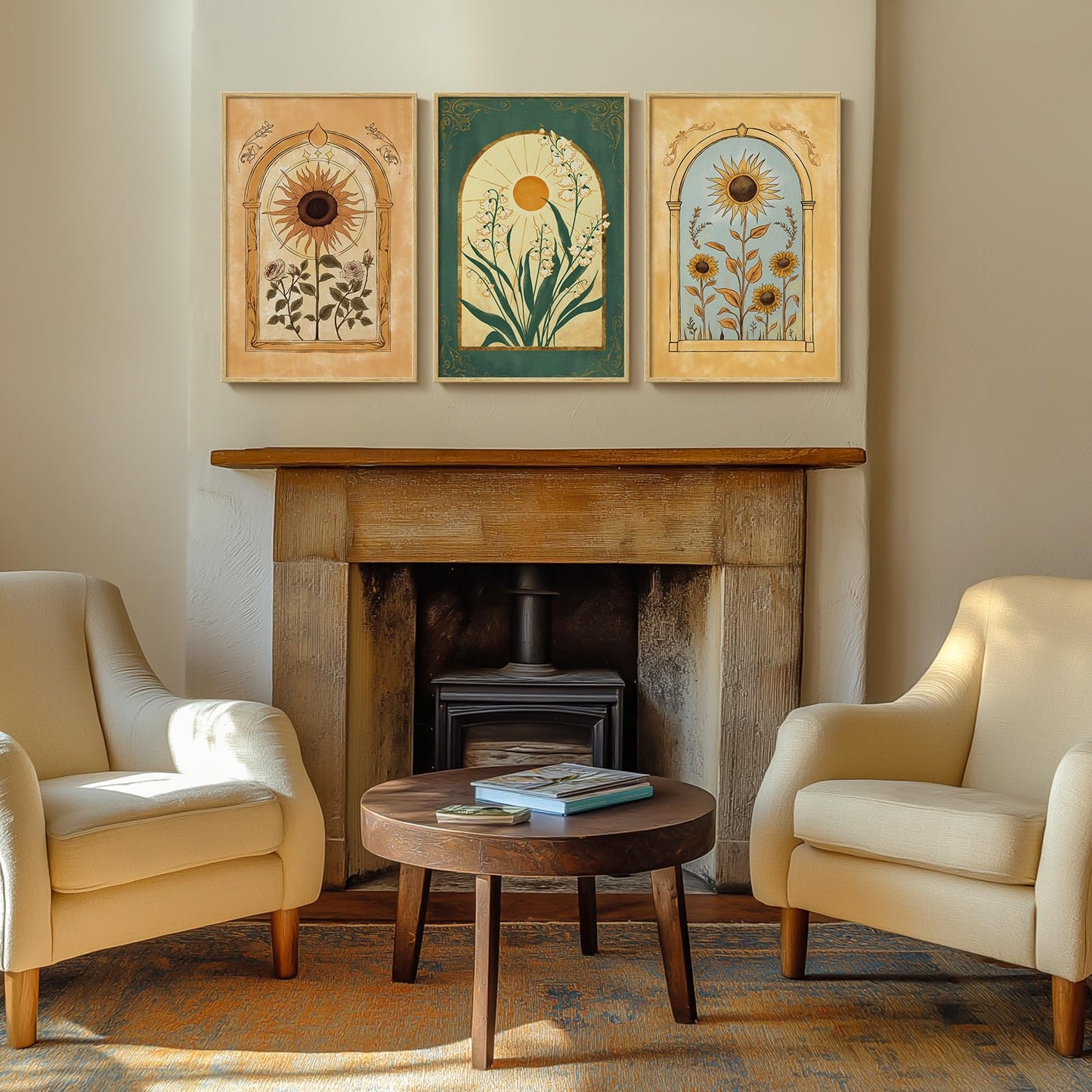 Neutral Abstract Wall Art 2PC