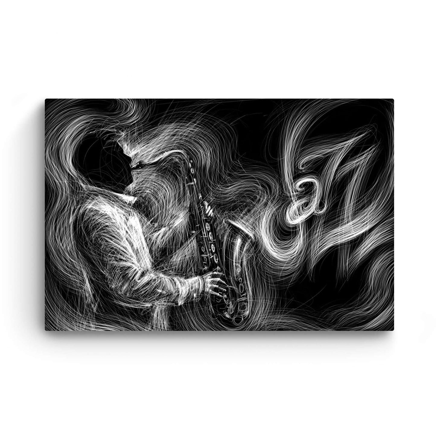 Orange Jazz Canvas Wall Art – 32x48in