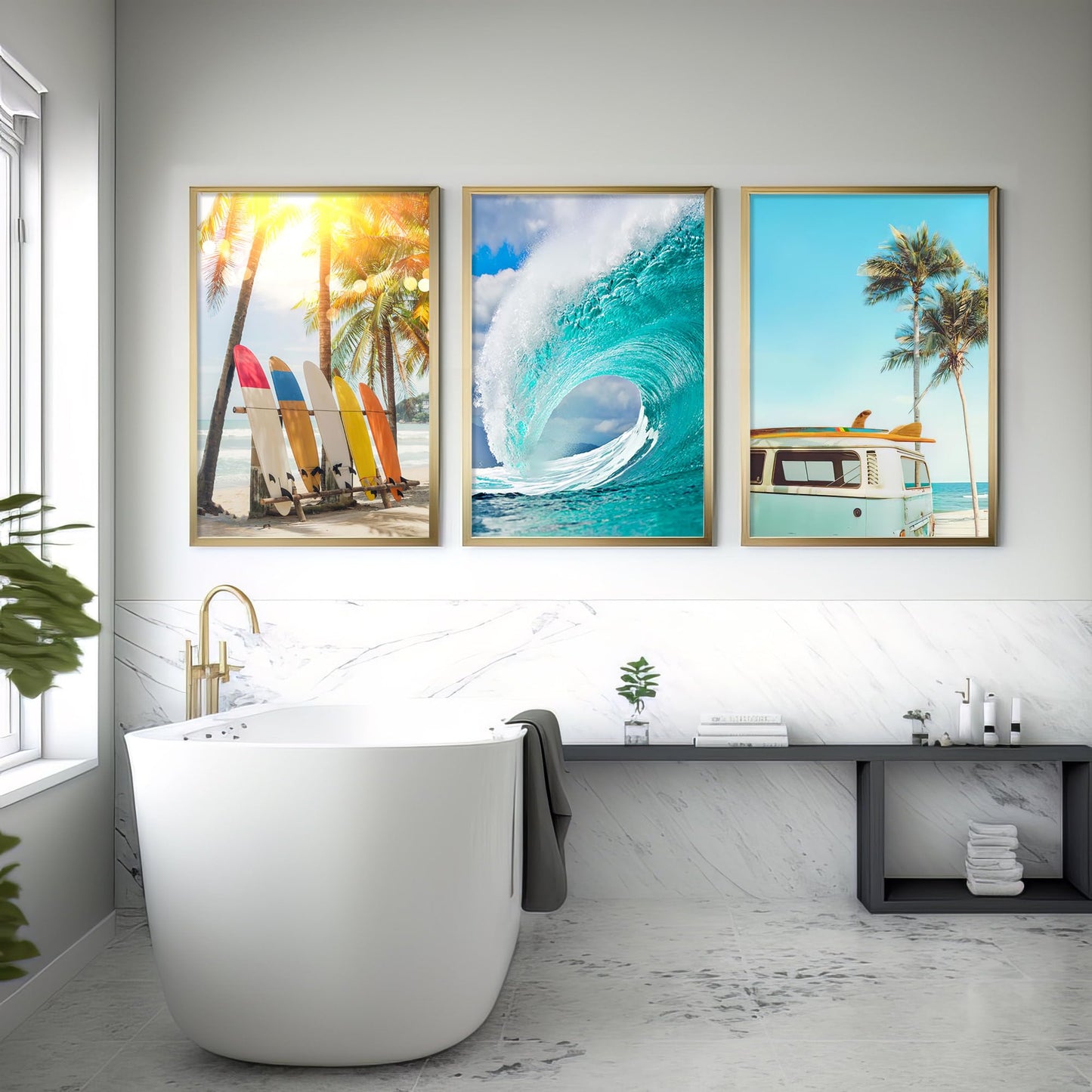 Coastal Beach Wall Art – 16x24in