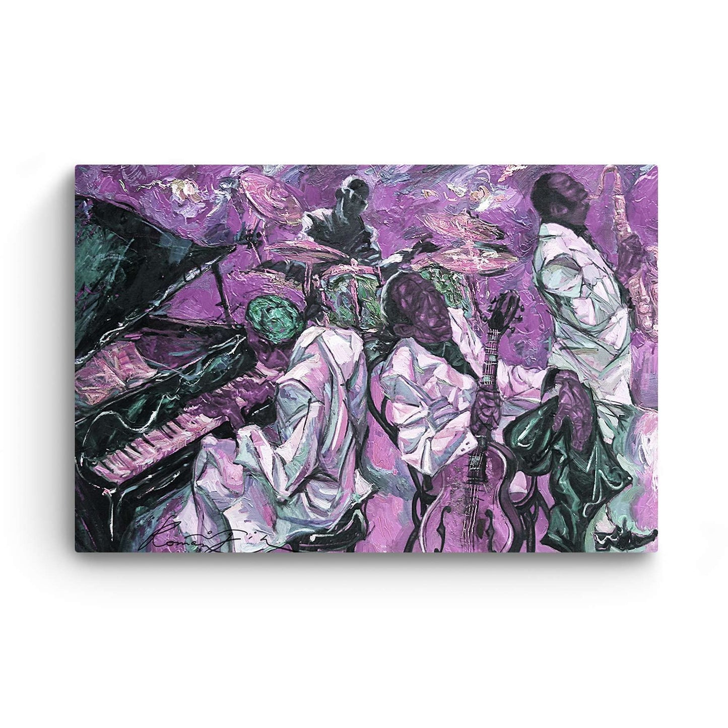 Orange Jazz Canvas Wall Art – 32x48in