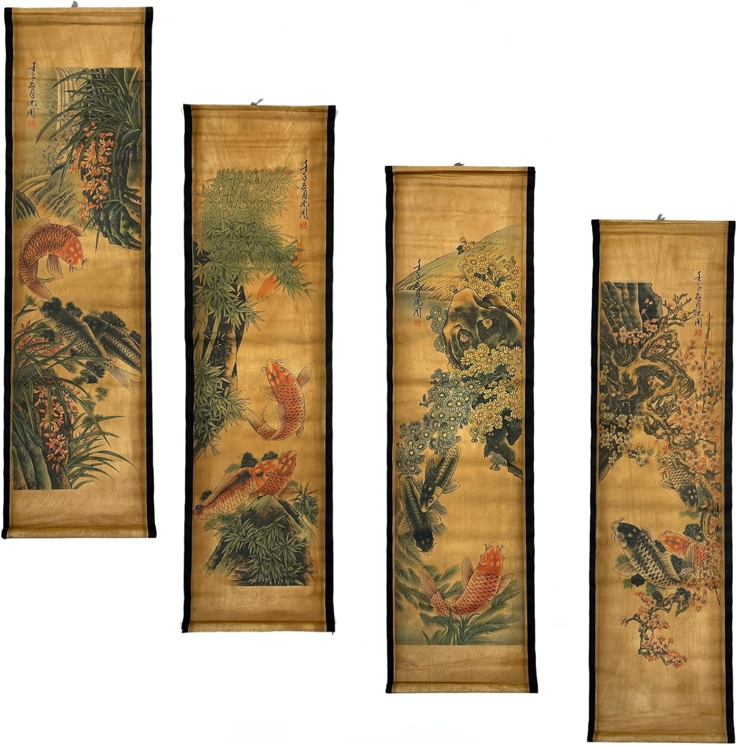 Koi Fish Wall Art – 4PCS Set