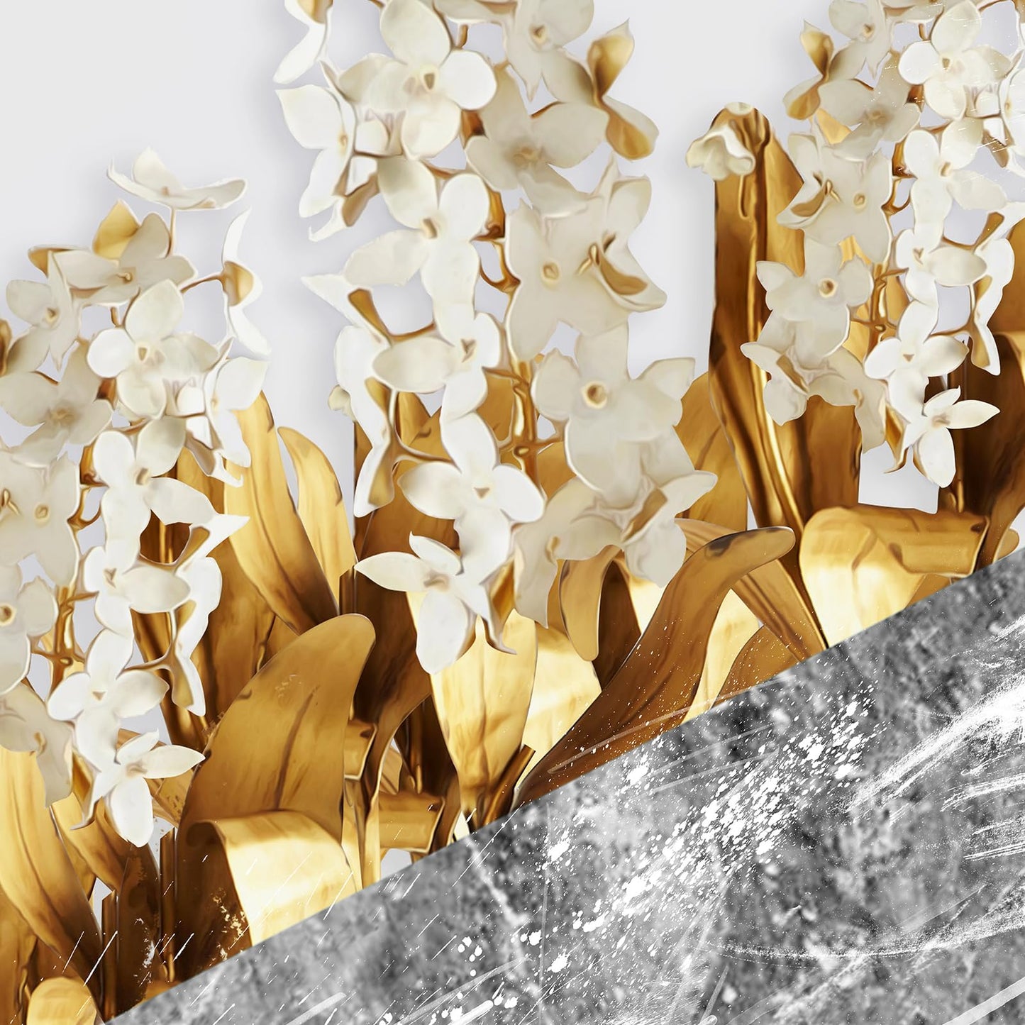 Black & Gold Abstract Art 3PC
