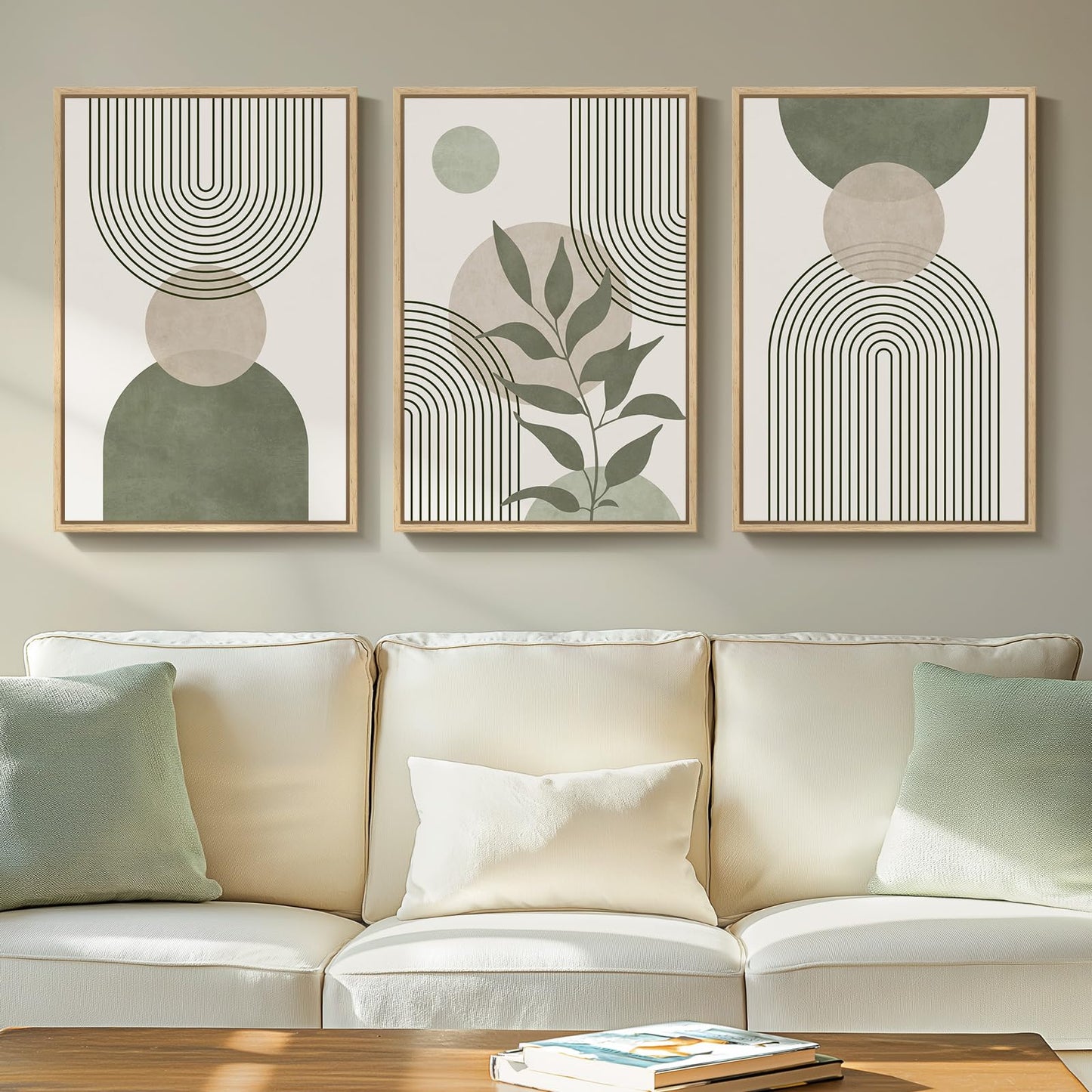 Neutral Abstract Wall Art 2PC