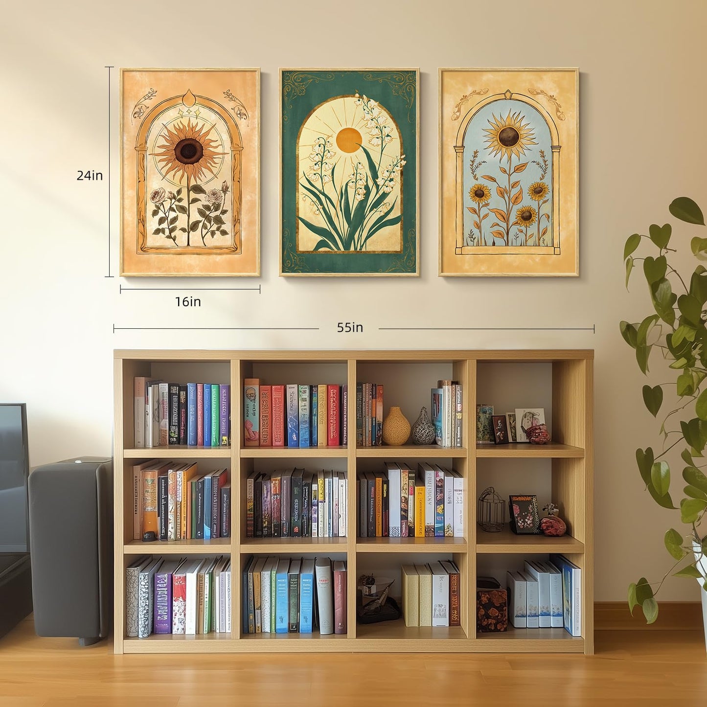 Neutral Abstract Wall Art 2PC
