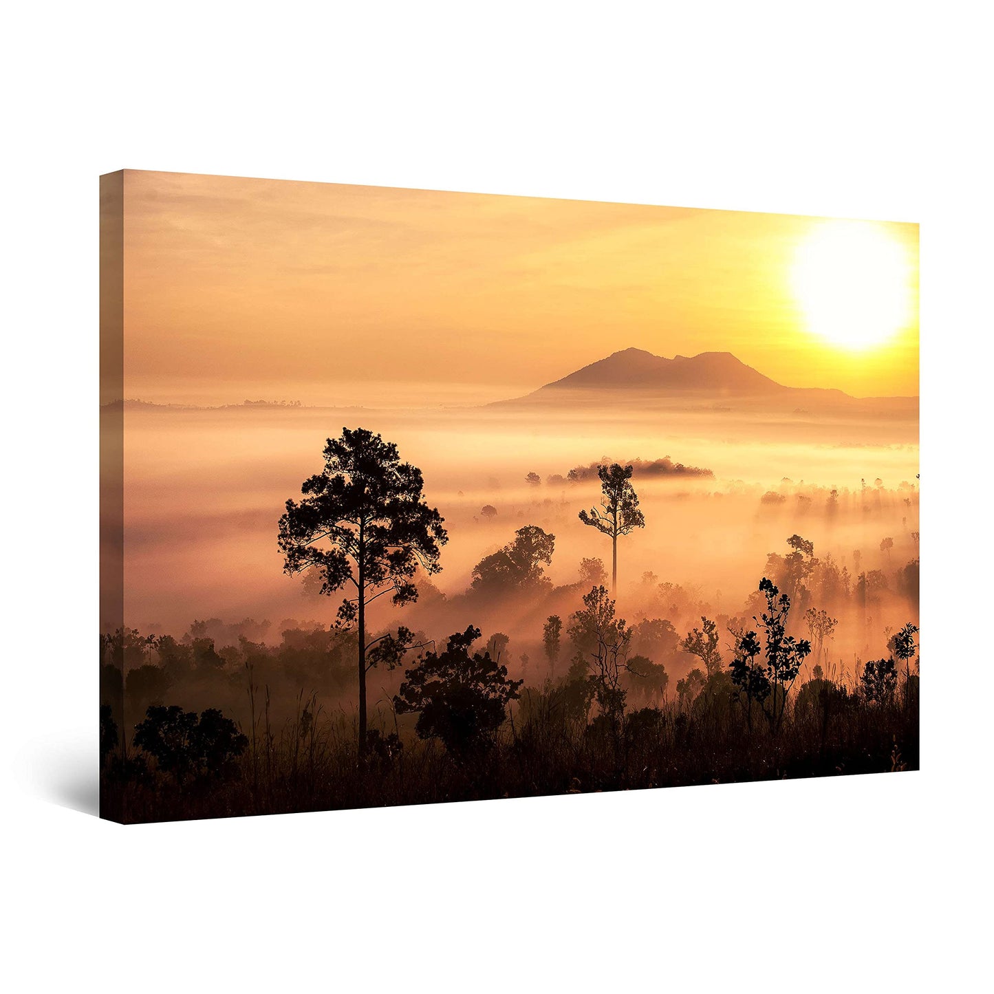Winter Lake Canvas Art