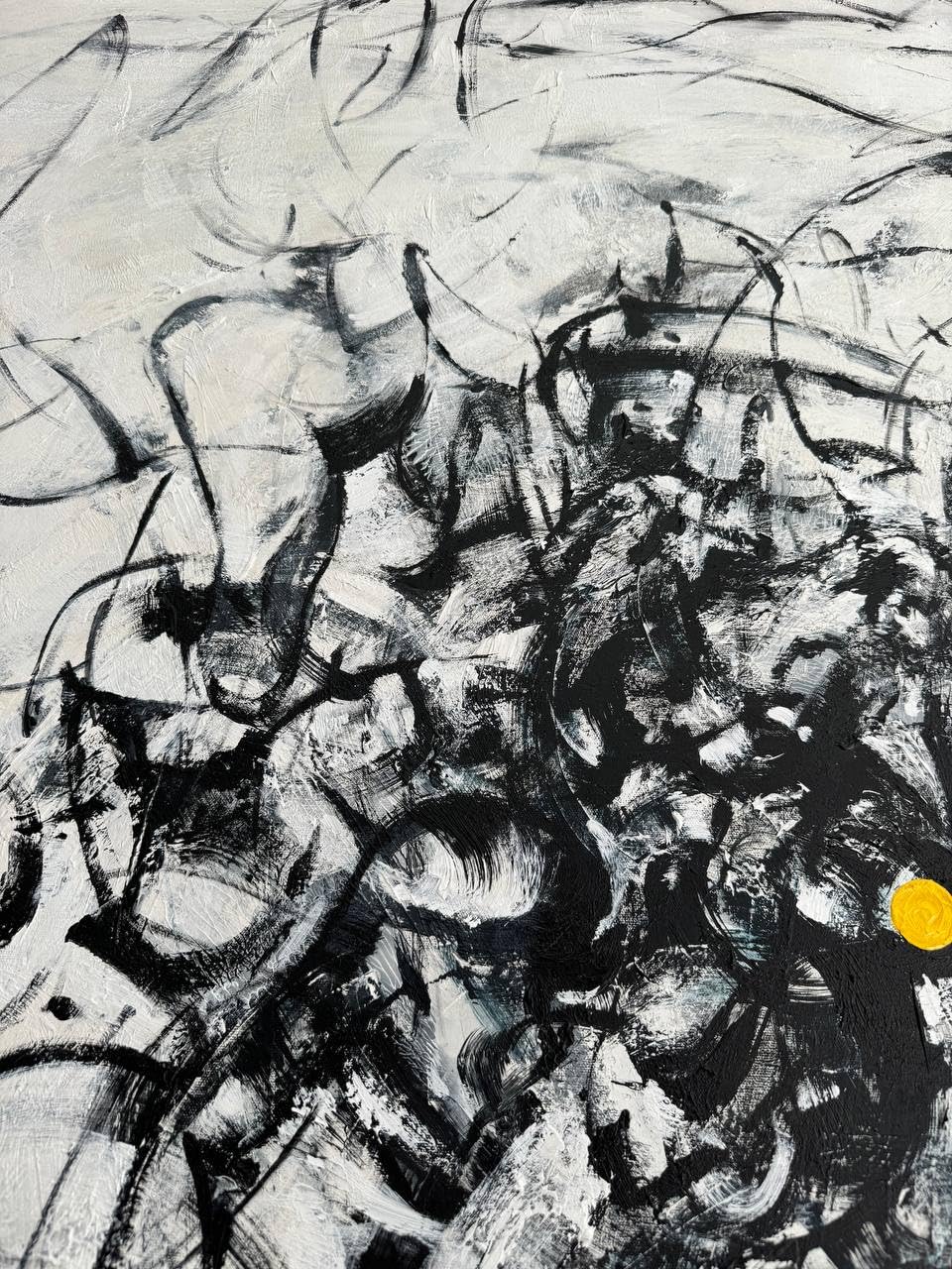 Black and White Abstract Canvas Art