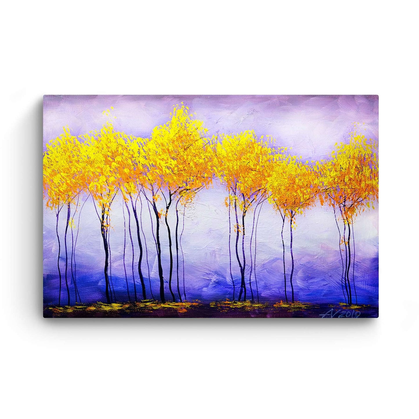 Golden Forest Canvas Wall Art – 32x48in