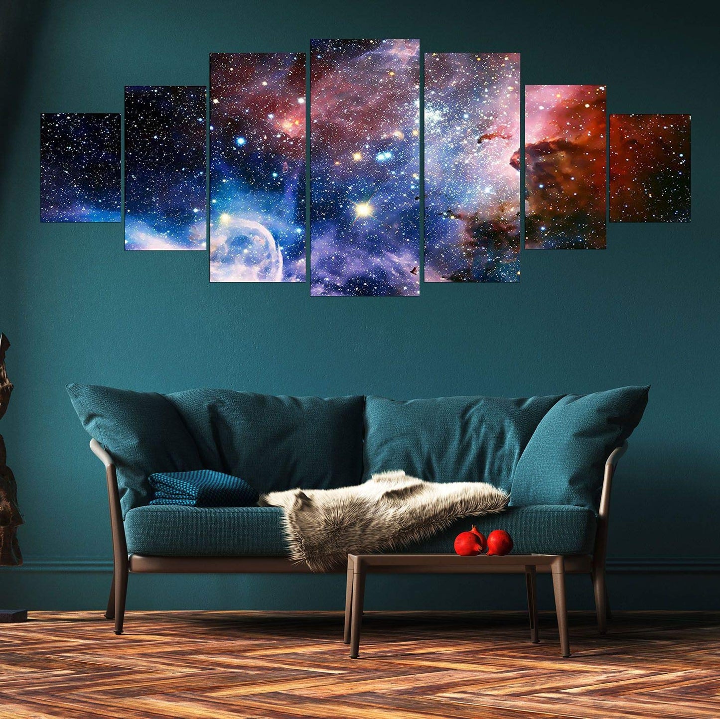 Blue Mountain Lake Wall Art – 7 Panels