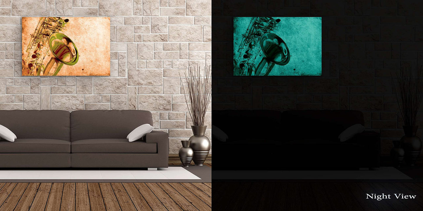Orange Jazz Canvas Wall Art – 32x48in