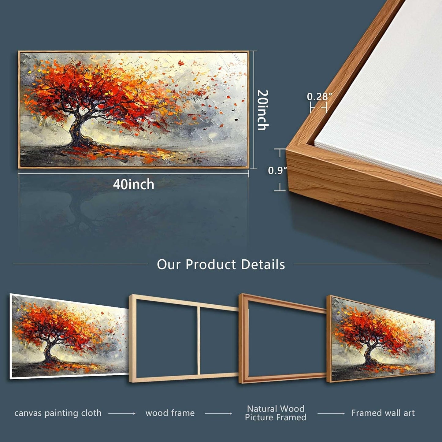 Abstract Tree Landscape Wall Art