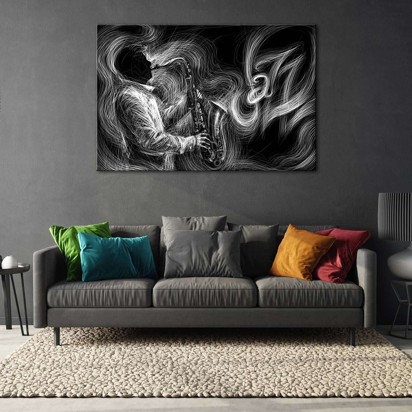 Orange Jazz Canvas Wall Art – 32x48in