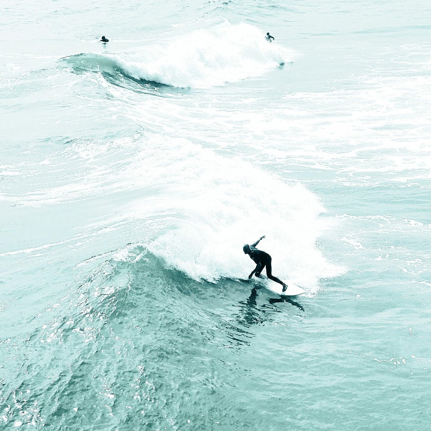 Blue Ocean Beach Wall Art 3PC 24x36in