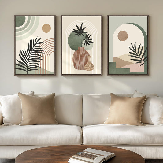 Neutral Abstract Wall Art 2PC