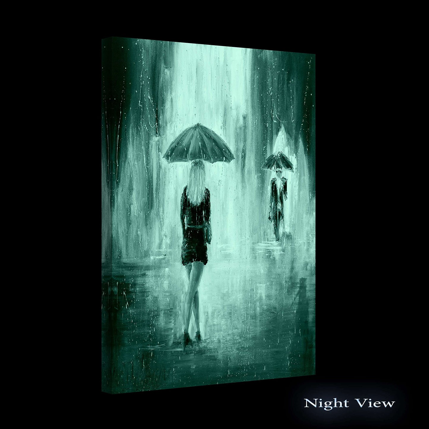 Red Boat Lake Canvas Wall Art 32x48in