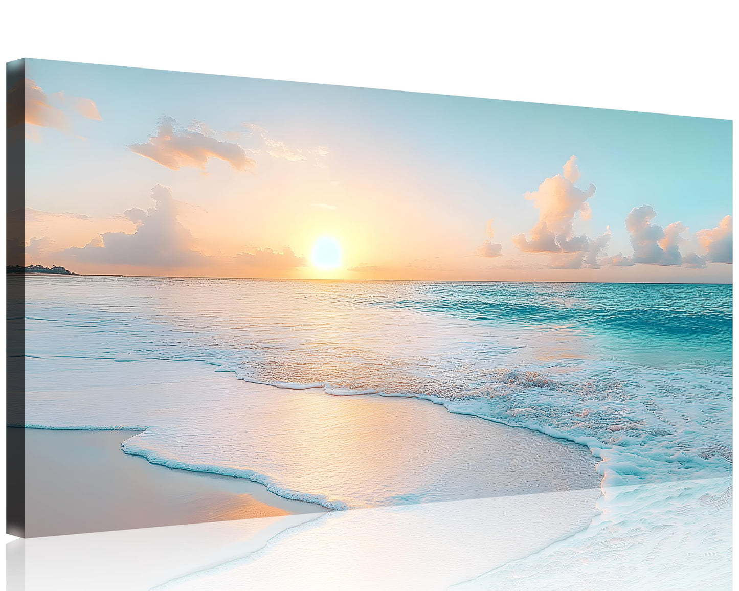 Beach Canvas Wall Art โ 3 Panel Sunset