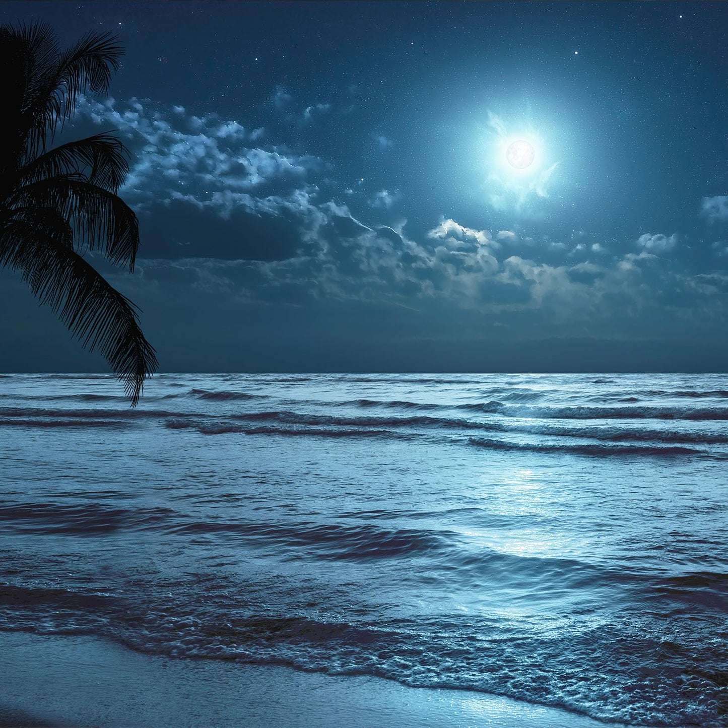Blue Ocean Beach Wall Art 3PC 24x36in