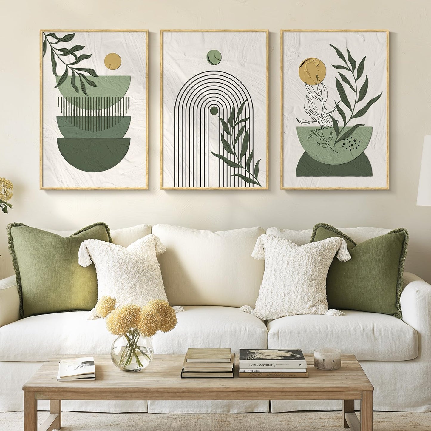 Neutral Abstract Wall Art 2PC
