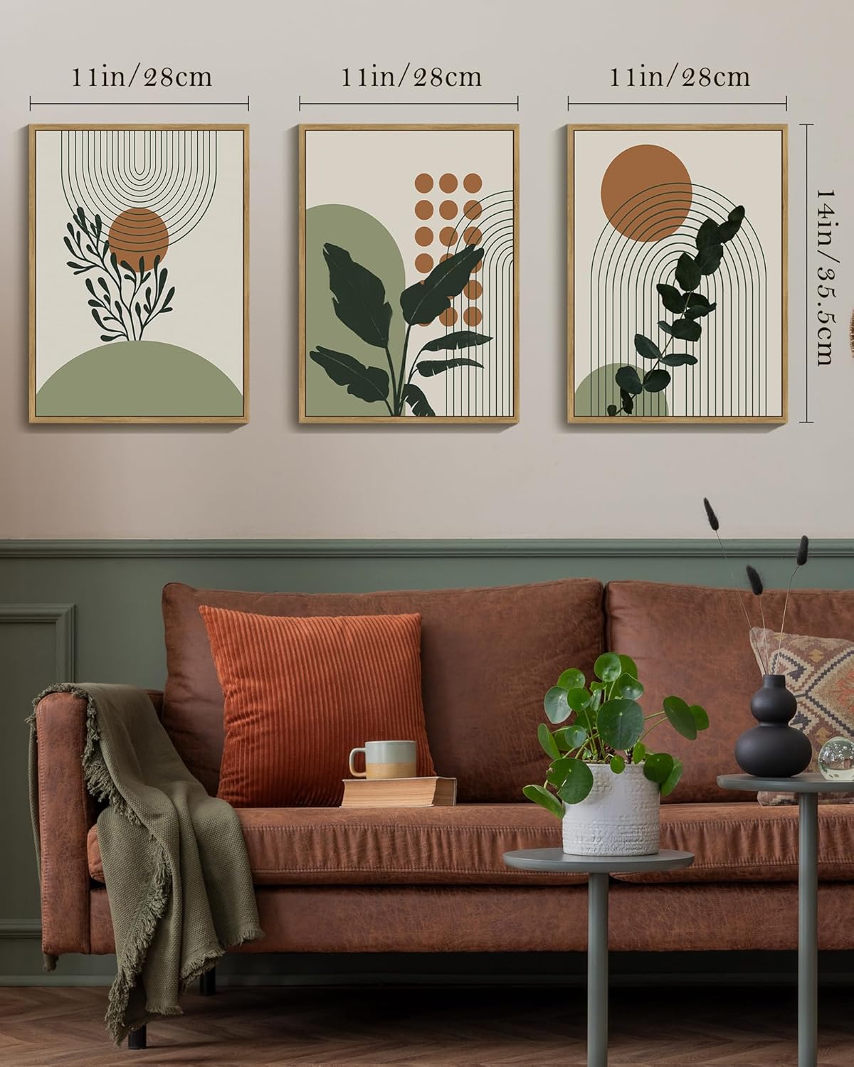 Boho Plant Wall Art – 11x14in